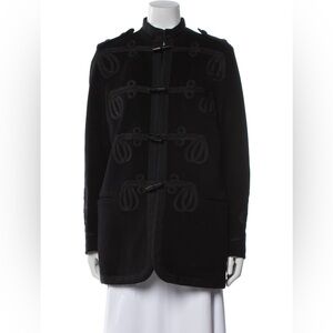 Ralph Lauren Black Military Coat Women Size M